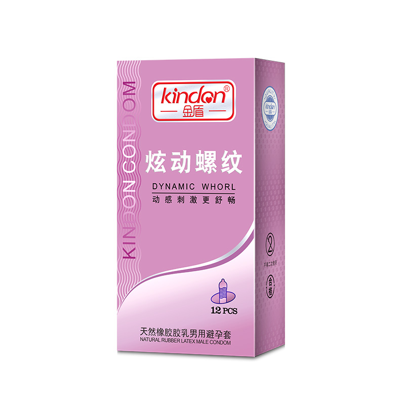 金盾鉑金系列炫動螺紋避孕套
